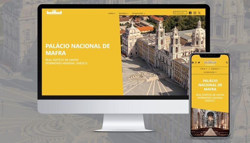 Novo Site do Palácio Nacional de Mafra