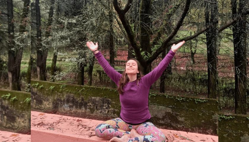 Yoga na floresta