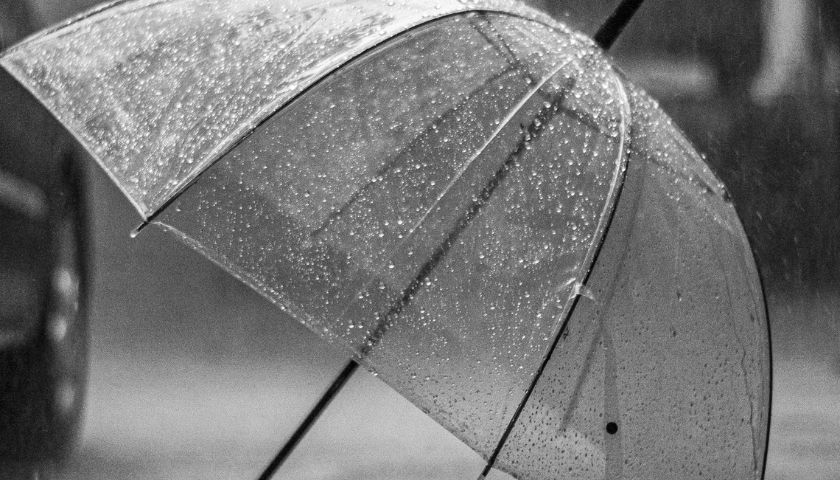 Chapéu de chuva estado do tempo